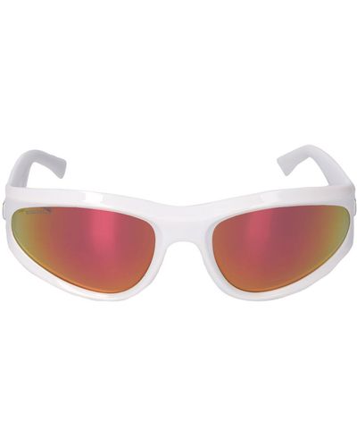 DSquared² D2 Wraparound Mask Sunglasses - Pink