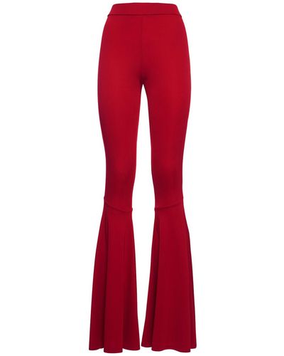 ANDAMANE peggy Maxi Fla Jersey Trousers - Red