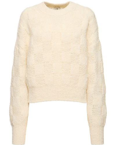 Anine Bing Bennett Wool Blend Sweater - Natural