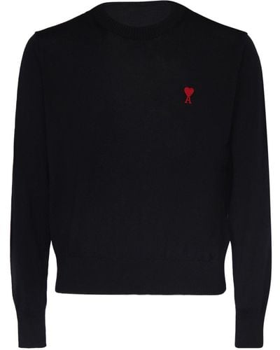 Ami Paris ウールセーター - ブラック
