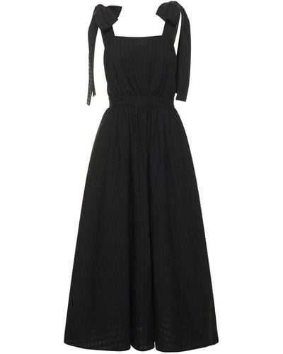 MSGM Stretch Cotton Dress - Black