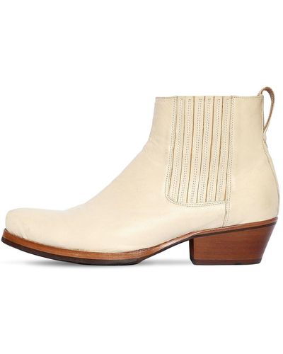 Our Legacy Cuban Heel Ankle Boots - White