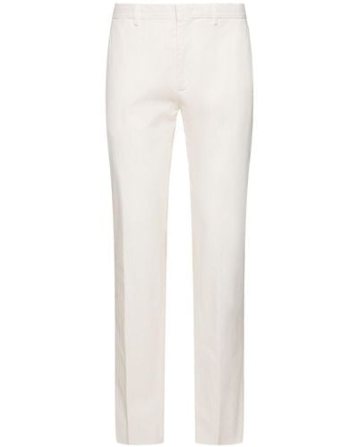 Zegna Pantalones de algodón - Blanco