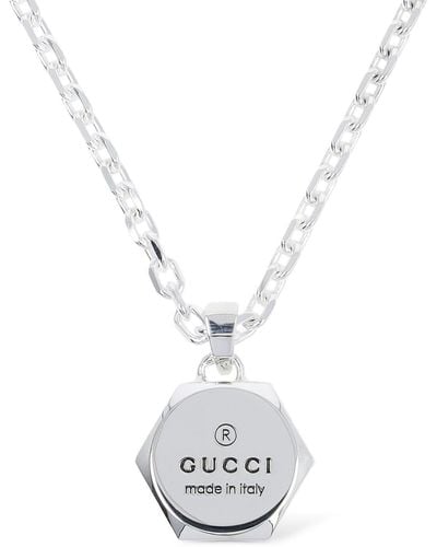 Gucci Trademark Sterling Necklace - Metallic
