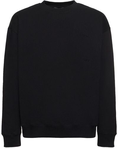 CDLP Cotton Terry Crewneck Sweatshirt - Black