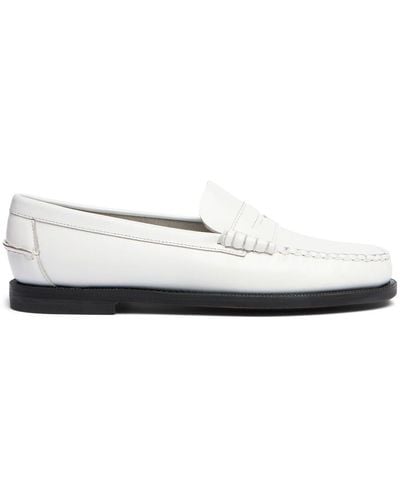 Sebago Classic Dan Pigt Leather Loafers - White