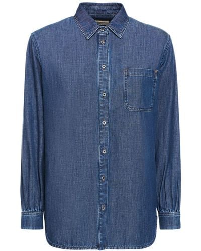 Weekend by Maxmara Berard Classic Cotton Shirt - Blue