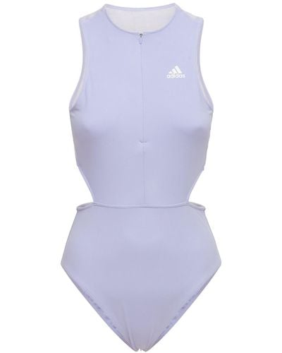 adidas Originals Cut Out Bodysuit - Purple