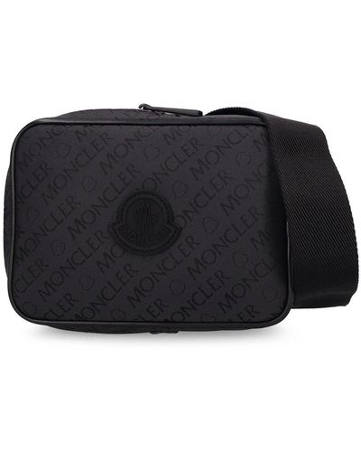 Moncler Logo Detail Tech Crossbody Bag - Black