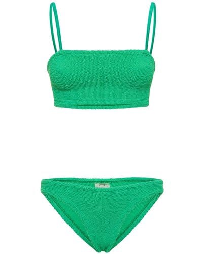 Hunza G Bedruckter Bikini "gigi" - Grün