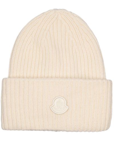 Moncler Wool Hat - Natural