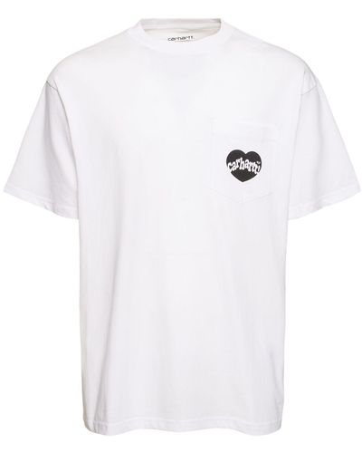 Carhartt T-shirt Aus Baumwolle Mit Tasche - Weiß