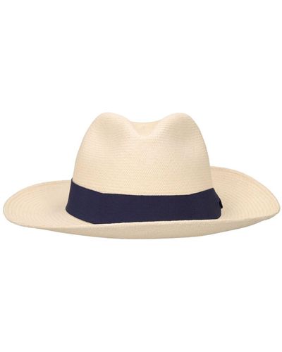 Frescobol Carioca Ecuadorian Panama Straw Hat - White
