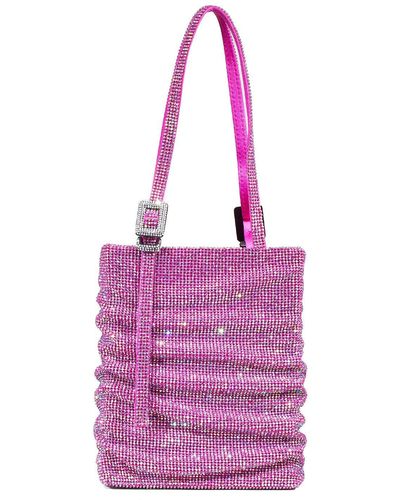 Benedetta Bruzziches Sac porté épaule en mesh lollo la grande - Violet