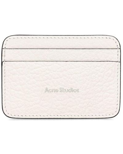 Acne Studios Aroundy Leather Card Holder - White