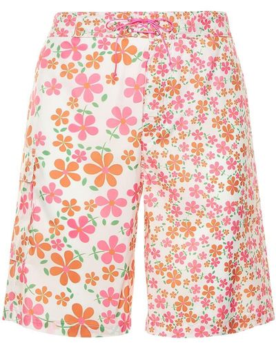 ERL Flower Printed Long Swim Shorts - Multicolour