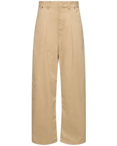 Isabel Marant Pantalon ample en coton lenadi - Neutre