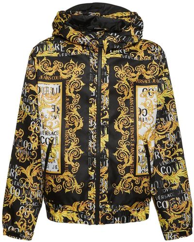 Versace Jeans Black & Gold Multi Logo Track Top - Jackets & Coats from  Brother2Brother UK