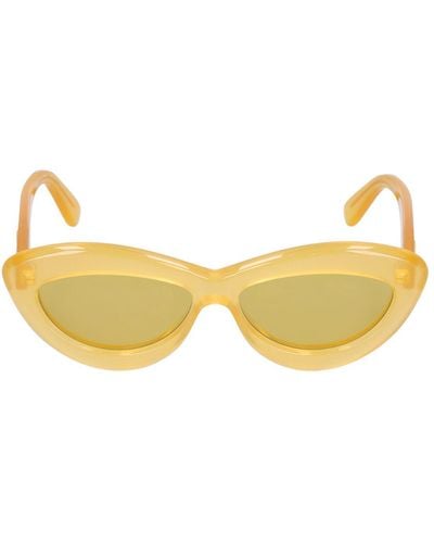 Loewe Curvy cat-eye acetate sunglasses - Metálico