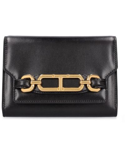 Tom Ford Sac porté épaule mini en cuir whitney box - Noir