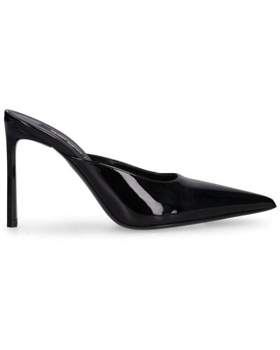 Sergio Rossi Zapatos mules de charol 95mm - Negro