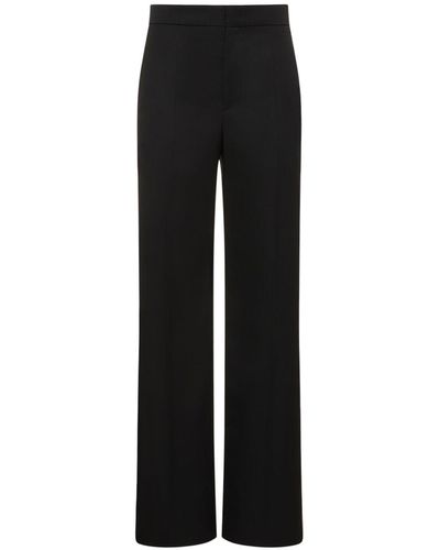 Isabel Marant Scarly Wool Trousers - Black