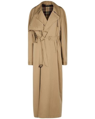 Balenciaga Trench-coat en sergé de coton - Neutre
