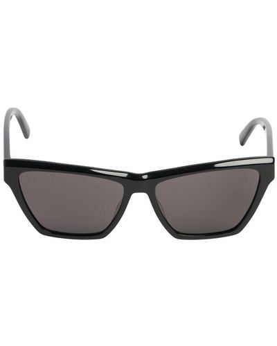 Saint Laurent Rechteckige Sonnenbrille Aus Acetat "m103" - Grau