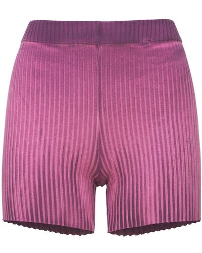 Cotton Citizen Ibiza High Waist Biker Shorts - Purple