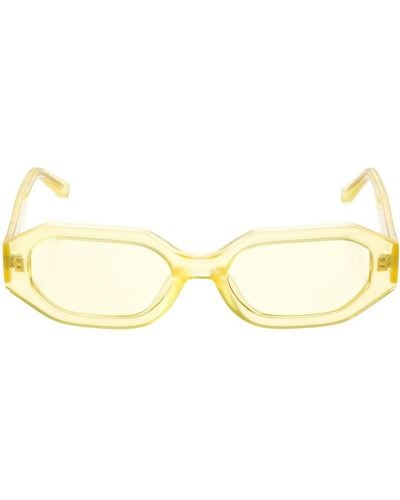 The Attico Irene Squared Acetate Sunglasses - Metallic