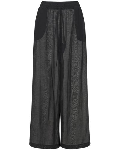 AG Jeans Mousseline Straight Pants - Black