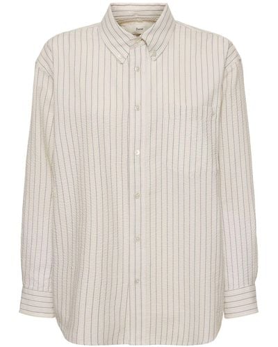 DUNST Camisa oversize de algodón - Blanco