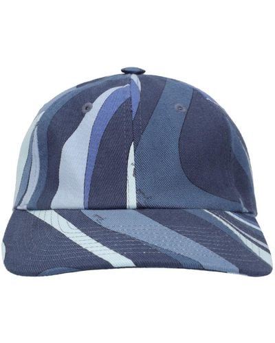 Emilio Pucci Cotton Gabardine Baseball Hat - Blue