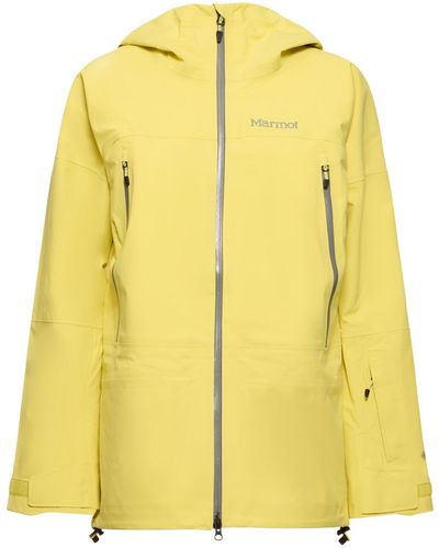 Marmot Orion Gtx Waterproof Hooded Jacket - Yellow