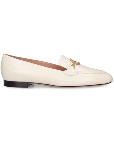 Bally 10Mm Obrien Leather Loafers - Natural