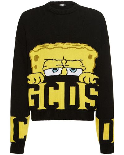 Gcds Sweater " X Spongebob Low Band Logo" - Schwarz
