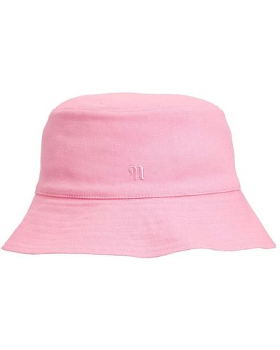 Nanushka Cappello Bucket Caran In Tela Di Cotone Organico - Rosa