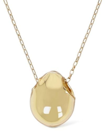 Isabel Marant Shiny Bubble Charm Long Necklace - Metallic
