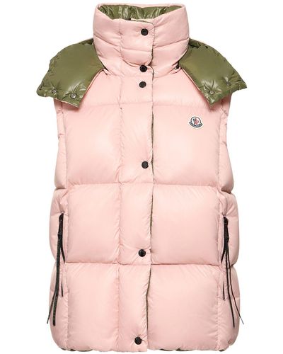 Moncler Luzule ナイロンダウンベスト - ピンク