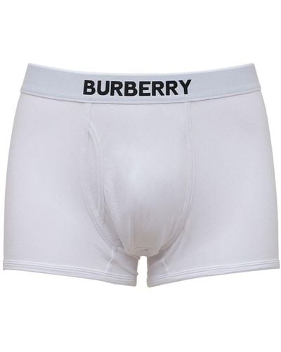 Burberry Truro Cotton Jersey Boxer Briefs - Blue