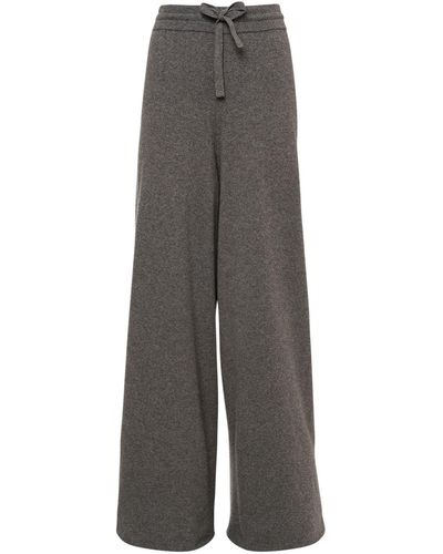 Jil Sander カシミアリブワイドパンツ - グレー