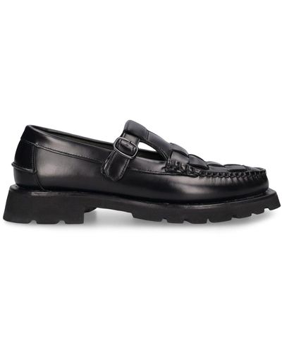 Hereu 25Mm Soller Sport Leather Loafers - Black