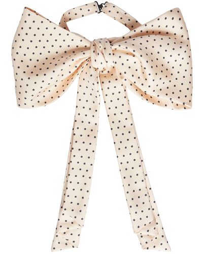 Etro Silk Ribbon Collar - White