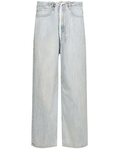Balenciaga baggy Cotton Denim Jeans - Gray