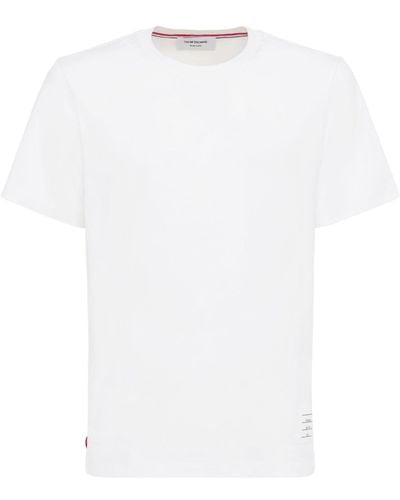 Thom Browne Relaxed Fit Cotton Jersey T-shirt - White