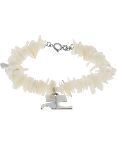 Courreges Coral Mother Of Anklet - White