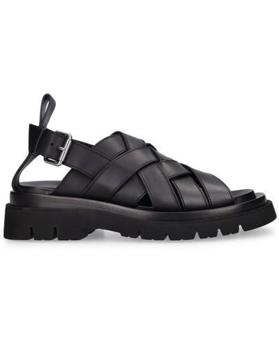 Bottega Veneta ‘Lug’ Sandals - Black