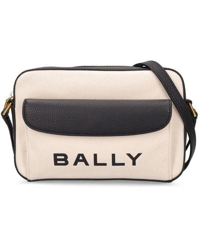 Bally Bar Daniel Leather Shoulder Bag - Grey