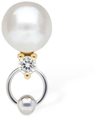 Delfina Delettrez 2-in-1-mono-ohrring Mit Perlen Und Diamanten - Mehrfarbig