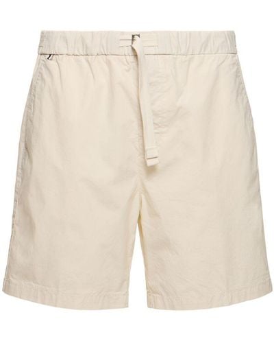 BOSS Kenosh Cotton Blend Shorts - White